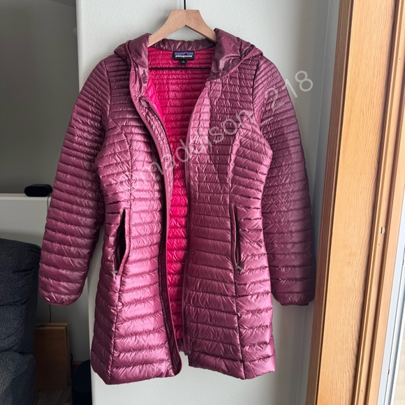 Patagonia Lightweight Fiona Parka Small Oxblood Red 600-fill down Windproof S - Picture 11 of 15